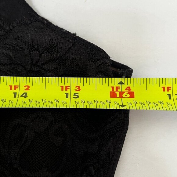 F.I.T. Figure Improving Technology Black Lace Stretch Tank Cami Size Large - Picture 6 of 6